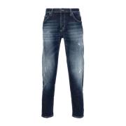 Dondup Blå Distressed Skinny Jeans Blue, Herr