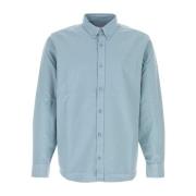 Carhartt Wip Pulverblå Oxford Bolton Skjorta Blue, Herr