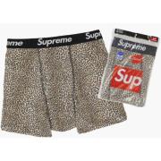 Supreme Begränsad upplaga Leopard Boxer Briefs Brown, Herr