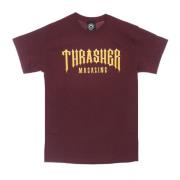 Thrasher Maroon Logo Tee Kortärmad T-shirt Brown, Unisex