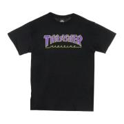 Thrasher Svart/Lila T-shirt Kortärmad Crew Neck Black, Unisex