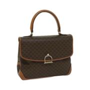 Celine Vintage Pre-owned Tyg handvskor Brown, Dam