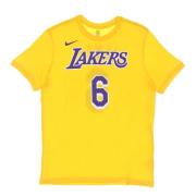 Nike LeBron James Lakers T-shirt Yellow, Herr