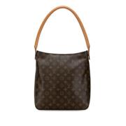 Louis Vuitton Vintage Pre-owned Canvas handvskor Brown, Dam