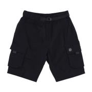 Dolly Noire Svarta Cargo Shorts med Fickor Black, Herr