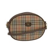 Burberry Vintage Pre-owned Bomull axelremsvskor Beige, Dam