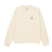 Arte Antwerp Hjärta Crewneck Lättvikts Sweatshirt Kräm Beige, Herr