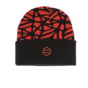 Dolly Noire Röd Beanie Mössa med 3D Logo Red, Herr