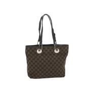 Gucci Vintage Pre-owned Canvas gucci-vskor Brown, Dam