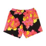 Iuter Svarta Badshorts Med All-Over Print Multicolor, Herr