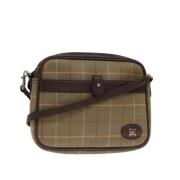 Burberry Vintage Pre-owned Bomull axelremsvskor Beige, Dam