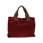 Burberry Vintage Pre-owned Nylon handvskor Red, Dam