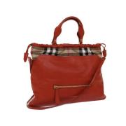 Burberry Vintage Pre-owned Laeder handvskor Orange, Dam