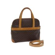 Celine Vintage Pre-owned Tyg handvskor Brown, Dam