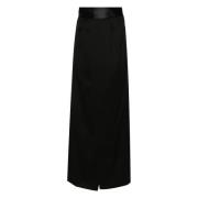 MM6 Maison Margiela Elegant Maxi-kjol Black, Dam