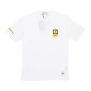 CAT Logo Tee Bone T-Shirt White, Herr