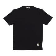 CAT Essentiell Crew-Neck Tee med Logo Patch Black, Herr