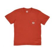 Element Ficka Pigment Tee Crew-Neck T-Shirt Brown, Herr