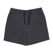 Element Svart Twill Kortbyxor med Elastisk Midja Black, Herr