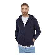 Guess Zip Logo Sweatshirt - Les Bleus Blue, Herr