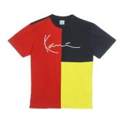 Karl Kani Signatur Block Tee Röd/Blå/Gul Multicolor, Herr