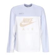 Nike Sportig Långärmad Crew T-shirt Grå/Vit Multicolor, Herr