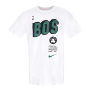 Nike Boston Celtics Block Tee Vit White, Herr