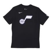 Nike Utah Jazz Logo Tee Svart Black, Herr