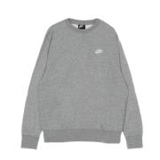 Nike Lättviktig Crewneck-tröja Gray, Herr