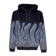 Octopus Svart Överallt Hoodie Herr Multicolor, Herr