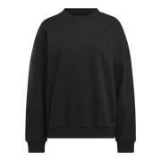 Reebok Oversized Crew Neck Sweater Black, Dam