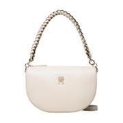 Tommy Hilfiger Feminin Half Moon Crossover Väska Beige, Dam