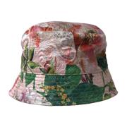 Dolce & Gabbana Multicolor Floral Jacquard Bucket Cap Multicolor, Herr