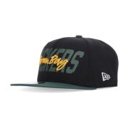 New Era Green Bay Packers Flat Skärm Keps Black, Unisex