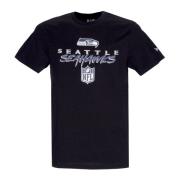 New Era Seattle Seahawks Script Tee Svart/Blå Black, Herr