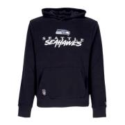 New Era Seattle Seahawks Script Hoodie Blue, Herr