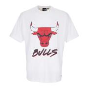 New Era Chicago Bulls Script Mesh Tee White, Herr