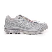 Salomon Grå Mesh Sneakers med Logo Print Gray, Unisex