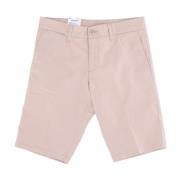 Carhartt Wip Slim Fit Korta Byxor med Fickor Pink, Herr