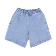 Obey Denim Carpenter Shorts med Verktygsfickor Blue, Herr