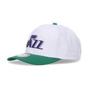 Mitchell & Ness NBA Team 2 Tone Snapback Cap White, Unisex