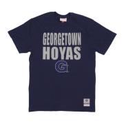 Mitchell & Ness Georgetown Hoyas Basketball Tee Blue, Herr