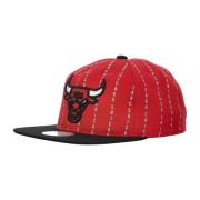 Mitchell & Ness Chicago Bulls Pinstripe Snapback Cap Red, Herr