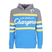 Mitchell & Ness Loscha Light Blue NFL Headcoach Hoodie Blue, Herr