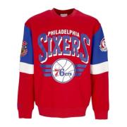 Mitchell & Ness NBA All Over Crew Sweatshirt Multicolor, Herr