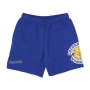 Mitchell & Ness Vintage NBA Postgame Fleece Shorts Blue, Herr