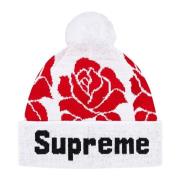 Supreme Rose Beanie Limited Edition Vit White, Unisex