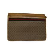 Gucci Vintage Pre-owned Canvas gucci-vskor Beige, Dam