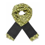 Masai Stiligt Fern Ull Sjal Accessoar Green, Dam