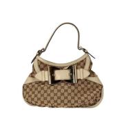 Gucci Vintage Pre-owned Canvas gucci-vskor Beige, Dam